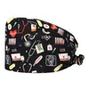 Gorros Médicos Europeos y Americanos para Centros de Cuidado Postparto, Gorras Cómodas sin Visera, Pañuelos Médicos Quirúrgicos de Copa Redonda, Gorros Médicos de Trabajo