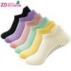 Calcetines Cortos de Malla para Yoga Zhongde con Bucles para las Orejas, Calcetines de Algodón de Verano, Calcetines Deportivos Transpirables de Silicona Antideslizantes para Pilates, Personalizables