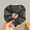 Scrunchie de Renda Xadrez Estilo Coreano para Mulheres 2026 Novo Elástico de Cabelo Estilo Ins Acessório de Cabelo para Coque Grande Flor de Cabelo