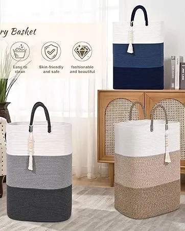 blanket basket living room