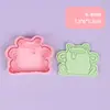 Molde para Galletas 3D Serie Rana Linda, Cortador Estampador de Galletas DIY Realista, Material Seguro, Fácil de Limpiar