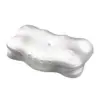 Almohada cervical de espuma viscoelástica con forma de nube, rebote lento, diseño ergonómico zonificado, soporte fuerte para personas que duermen boca arriba y de lado, funda de tela suave