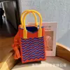 Monedero para Fiesta Estudiantil, Bolso para Teléfono Móvil de Compras, Bolso de Hombro Pequeño Tejido, Bolso de Mano Lindo Versátil, Bolso Cruzado Mini para Mujer