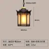 Lustre de abóbora antigo à prova d'água estilo chinês para área externa, pátio, corredor, pavilhão de palácio, passagem, corredor e iluminação de varanda