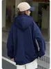 Sudadera cárdigan gruesa con forro de polar para mujer de invierno, nueva sudadera con capucha popular de moda elegante para hombre para primavera y otoño