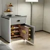 Mesa de Cabeceira Inteligente com Cofre Integrado, Novo Modelo 2026 para Uso no Quarto, Cofre Pequeno Que Não Pode Ser Movido, Antifurto