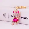 Chaveiro Criativo Gatinho da Sorte Cravejado de Diamantes Acessórios para Bolsa Feminina Pingente de Gatinho Metálico Pequeno Presente 148