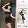Lingerie sexy plus size, pijamas divertidos e interessantes, saia bodycon de renda vazada estilo abstinência qqny para garotas ousadas