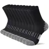 Novas Meias Esportivas de Fitness para Homens, Modelos de Primavera e Outono, Meias de Corrida Tamanho Grande, Meias Esportivas com Base de Massagem Amortecedora, Meias de Cano Médio que Absorvem o Suor