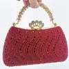 Nuevo Bolso de Noche de Lujo de Gama Alta para Damas, Bolso de Lujo Ligero Incrustado con Diamantes, Bolso de Mano Moderno y Versátil para Banquetes, Venta al por Mayor Transfronteriza