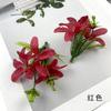Plantas aquáticas artificiais cordão de orquídea diy acessórios de planta verde material para guirlanda e adorno de cabeça arranjo de flores fotografia de casa adereços florais