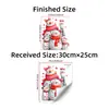 Adesivo de Janela Desenho Animado Família Boneco de Neve Quente BRUP, Tema de Natal, para Pais e Filhos, Criando uma Atmosfera Festiva - BR-UV2505C