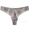 Tanga Exclusivo Personalizado Sexy de Cintura Baja Pura Deseo de Encaje para Mujer, Entrepierna de Algodón Amigable con la Piel, Atractivo Invisible, Sin Costuras y Erótico