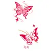 Pegatinas de Tatuaje de Mariposas de Colores al por Mayor Impermeables y de Larga Duración Pegatinas Combinadas de Mariposas Acuarela Soñadoras para Pecho, Cintura y Brazos