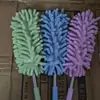 Poeira de Chenille Aço Inoxidável Pena de Limpeza de Poeira Mini Limpador de Poeira Retrátil Dobrável Fresta Carro Poeira Limpador de Poeira Remoção Eletrostática de Poeira