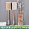 Cepillo de Baño Luffa Mango Largo Doble Cara Luffa Pulpa Frotador Espalda Artefacto Cepillo de Limpieza de Baño Espalda Mango de Madera Cepillo de Baño