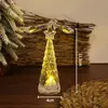 Pájaro de Cristal Creativo Luz Nocturna para Árbol de Navidad Escena Luz Decorativa Pájaro Equilibrado Atmósfera Navideña Adornos de Escritorio