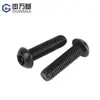 Aço Inoxidável 304 Flor de Ameixa Preta Interna Parafuso Antifurto Parafuso de Cabeça Redonda Parafuso de Cabeça Chata M4M5M6
