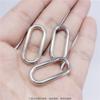 Kit de Conexión de Anillos de Aleación Personalizado, Serie de Anillos O de Accesorios de Cuero, Anillos de Acero Blanco No Tóxicos Ecológicos, Anillos Ovalados