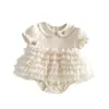 Enterizo Vestido de Verano para Niña, Vestido de Princesa para Bebé, Vestido Formal de un Año, Vestido para Bebé, Enterizo Vestido de Malla para Niños de Primavera y Otoño