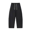 Pantalones Casuales de Pierna Recta Ligeros con Cordón de Estilo Japonés Minimalista Rurou para Hombre, Ropa de Calle para Primavera y Otoño, Pantalones de Pierna Ancha Versátiles de Color Sólido