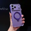 Adecuado para funda de teléfono Apple 17ProMax con ventana grande, soporte magnético giratorio, funda anti-caída de cuatro esquinas para iPhone16 14
