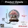 Impresión Plana Transfronteriza 2D Plano Rotación 360 Árbol de Flor de Cerezo y Pabellón Bola de Nieve