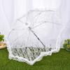 Paraguas de Encaje Nupcial para Novia Paraguas Pequeño con Borde de Encaje Paraguas Prop para Escenario Estudio Estilo Gótico Lolita Paraguas Pequeño