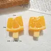 Juguetes de Comida Realistas en Miniatura, Modelos de Resina de Helado de Frutas, Accesorios para el Cabello DIY, Colgantes para Llaveros, Hebillas para Zapatos, Pequeños Accesorios Decorativos