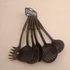 Pá de PP Nylon Resistente a Altas Temperaturas Colher Antiaderente Pá de Panela Inserção de Cabo Terno de Nylon Escorredor de Pó Utensílios de Cozinha Conjunto de 6 peças