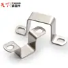 Abrazadera para Tubo Cuadrado de Acero Inoxidable 304 Escuadra de Ángulo Recto Abrazadera para Tubo en Forma de U Aro de Hebilla Cuadrada Tarjeta Ohm Tarjeta Cuadrada para Montar