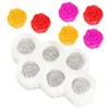 Vela Aromática de Flor de Rosa Flor de Peônia Molde de Silicone Molde para Decoração de Bolo de Fondant Chocolate