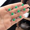 Anillo de Ágata Roja para Hombre Anillo de Jade Malayo Anillo con Incrustaciones de Plata del Tíbet Jade Verde Suministro de Jade de Puesto Jianghu