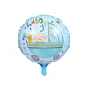 Globo redondo de película de aluminio para bebé recién nacido de 18 pulgadas niño niña cochecito Corona decoración de fiesta globo