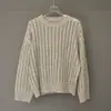 Suéter de Punto Hueco con Cuello Redondo de Nuevo Estilo para Primavera y Otoño para Mujer, Suéter Pulóver de Lentejuelas de Alta Gama, Top Bc Inspirado en Celebridades