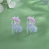 Diseño Nicho Aretes Koi Fénix Sensibles a la Luz Lindos Animales Dulces Clips para Oreja Aretes Pequeños Frescos y Exquisitos para Mujer