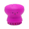 Cepillo Facial Pequeño de Pulpo Limpiador de Gelatina de Silicona Cepillo Masajeador de Limpieza Manual Cepillo para Baño con Champú para Bebé Poros