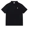 Camisa Polo Bordada Masculina Manga Curta Marca Tendência Gola Camiseta Casual Verão Nova Masculina Business Alta Qualidade Legal Bonito Meia Manga