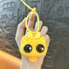 Chaveiro Gato Squishy para Alívio de Estresse Transfronteiriço Pingente de Bolsa Fofo Brinquedo para Estudante Pequeno Presente Chaveiro