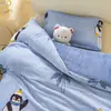 Capa de Edredom Infantil de Lã de Leite Peça Única Inverno Veludo Plus Acolchoada Fleece de Coral Plush Cobertura de Colchão para Meninos de Jardim de Infância