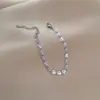 [Acero de titanio para todo el cuerpo] Estilo minimalista de personalidad Dongdaemun pulsera de cadena de cara sonriente personalidad femenina Red social retro Amigas