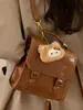 Mochila de Viagem Retro Estilo Britânico para Mulheres Inverno 2025 Nova de Aparência Elegante Simples Casual para Passeio