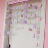 Cortina de porta Powder Planet Cortina de divisória de sala de estar Decorações de porta Sala de aula Casa Cortina Carto Cortina de porta Coração de menina Internet Celebrada