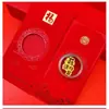 Pegatina para Teléfono Móvil de Oro Puro 999 Riqueza Instantánea, Sobre Rojo Táctil, Regalo Creativo para Evento de Año Nuevo, Souvenir