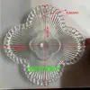 Lámpara de Cristal de Lujo Ligero Accesorios de Vidrio Piezas Colección Piezas de Vidrio con Forma de Copo de Nieve Accesorios de Iluminación para Sala de Estar Comedor Dormitorio