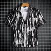 Camisa Floral de Manga Corta con Estampado Completo de Marca de Moda Retro de Verano Estilo Hong Kong para Hombre, Urbana, Holgada, para Pareja, Estilo Hawaiano, Versátil