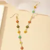 Verano Nuevo Venta Caliente Color Fresco Pequeño Pendientes de Margarita Pequeña Celebridad de Internet Femenina Moda Elegante Pendientes de Botón de Flor para Viajar