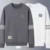 Nova Camiseta de Manga Longa com Gola Redonda para Primavera e Outono de 2025, Moletom Espessado Versátil da Moda, Camiseta Básica Unissex