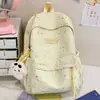 Nueva Mochila Escolar para Estudiante de Secundaria Femenina Estilo Ins de Alta Apariencia Estampado de Estrellas Campus Gran Capacidad Mochila para Estudiante de Secundaria Moderna