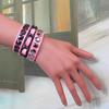 Venta al por mayor, moda europea y americana, remache dominante, hip-hop, punk, pulsera de cuero vintage, accesorios para parejas, pulsera de moda